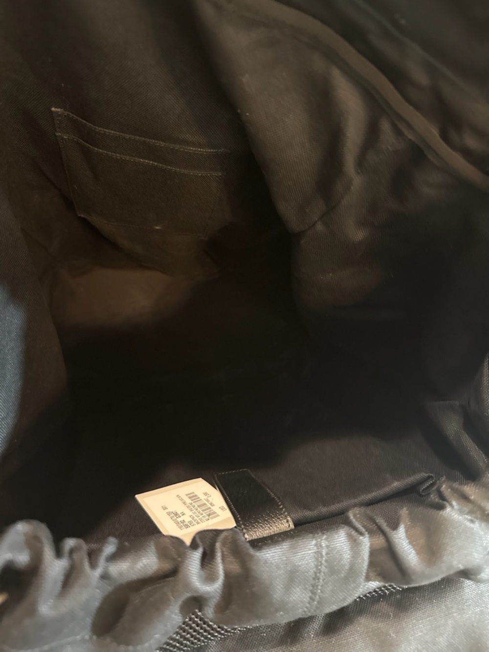 Gucci Black Leather Trim Backpack with Beige Monogram Detail - Picture 6 of 7